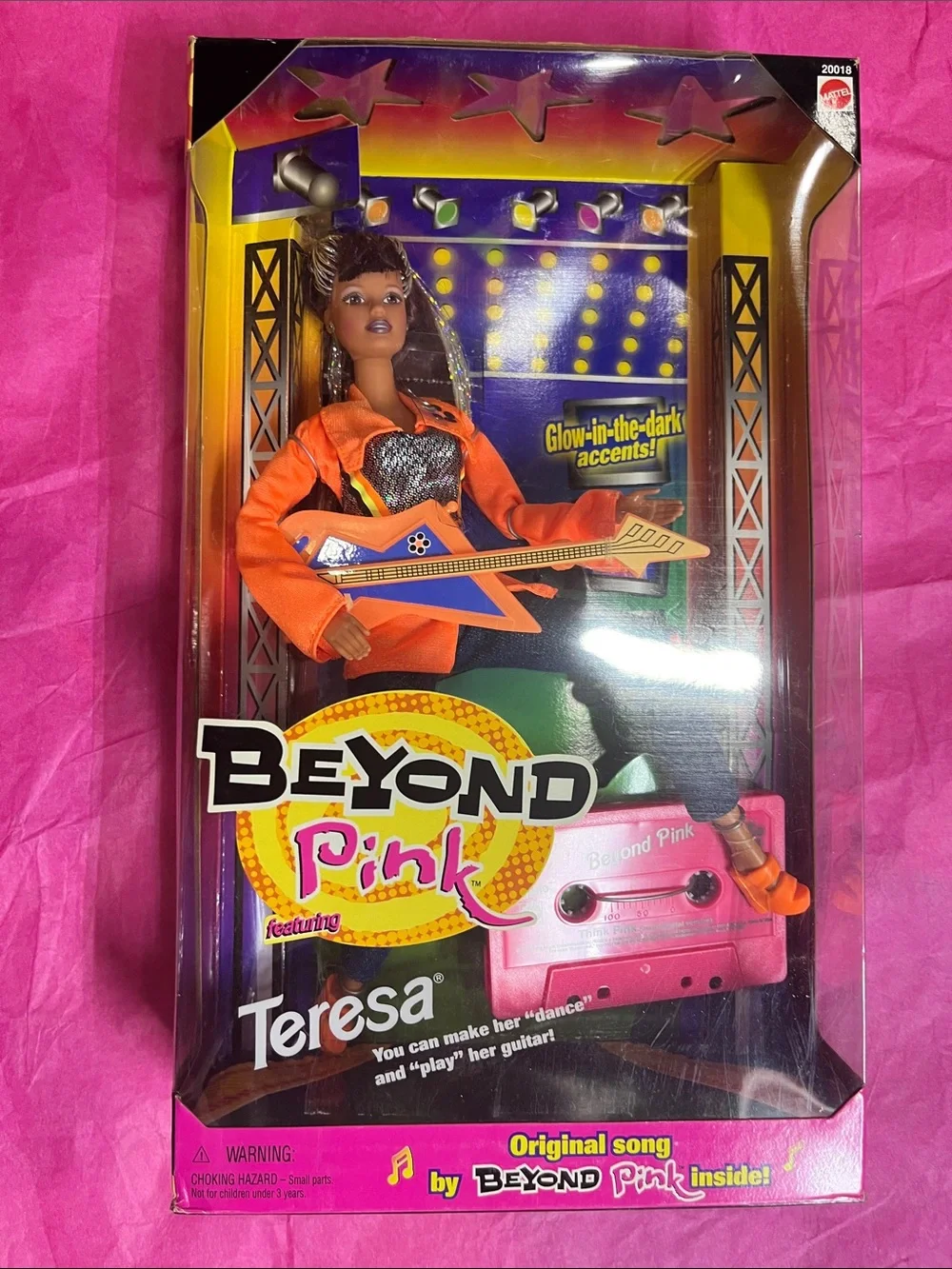 1998 Mattel Beyond Pink Teresa Rocket doll (#20018) Guitar Tinsel Hair NRFB